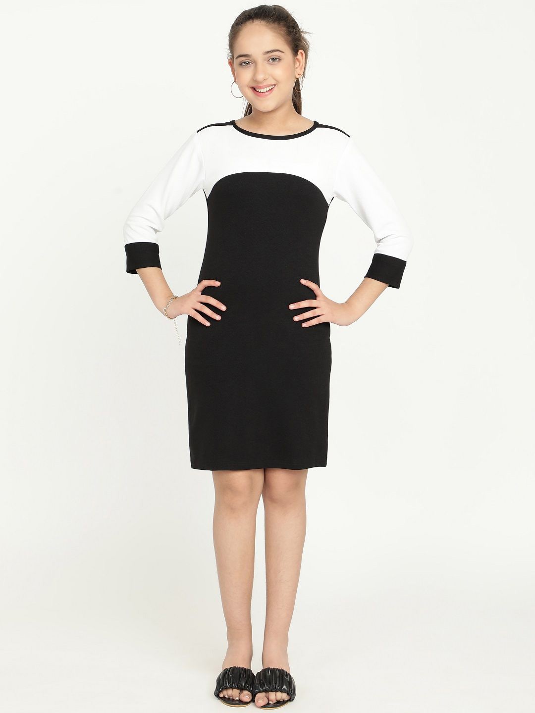 

White World A-Line Dress, Black