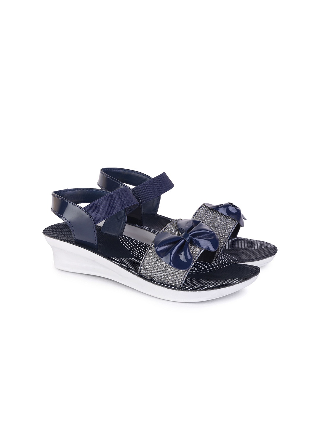 

PENNEN Women Open Toe Flats, Blue