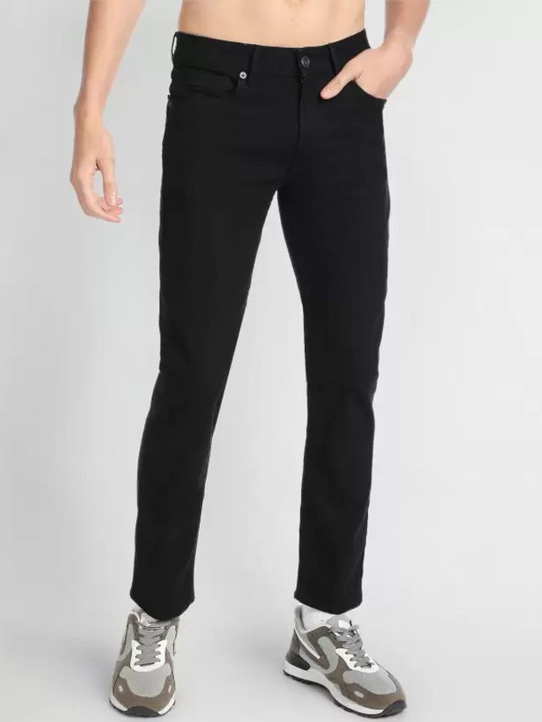 

COMFITS Men Classic Stretchable Jeans, Black