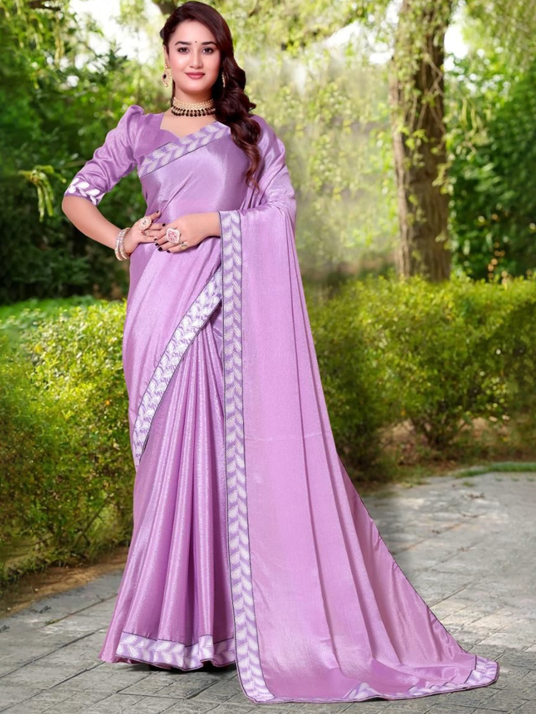 

jayant creation Embroidered Pure Georgette Saree, Pink