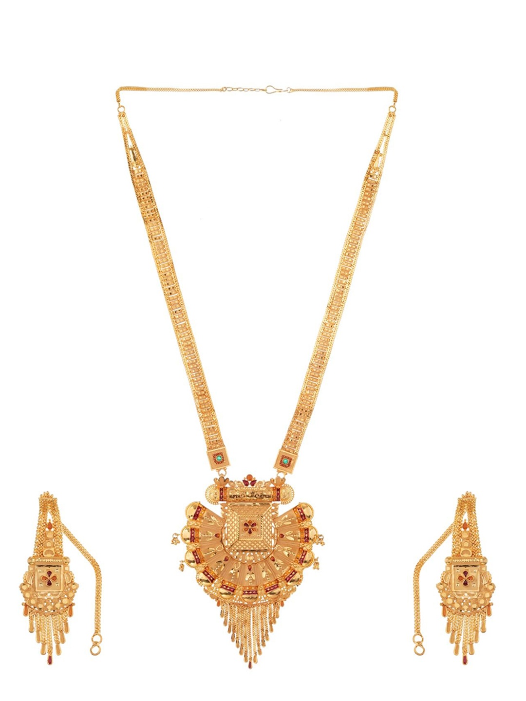 

Z HOME Gold-Plated Stone-Studded Jewellery Set