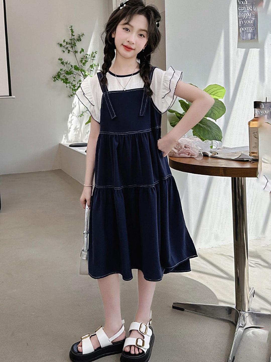 

LULU & SKY A-Line Dress, Navy blue