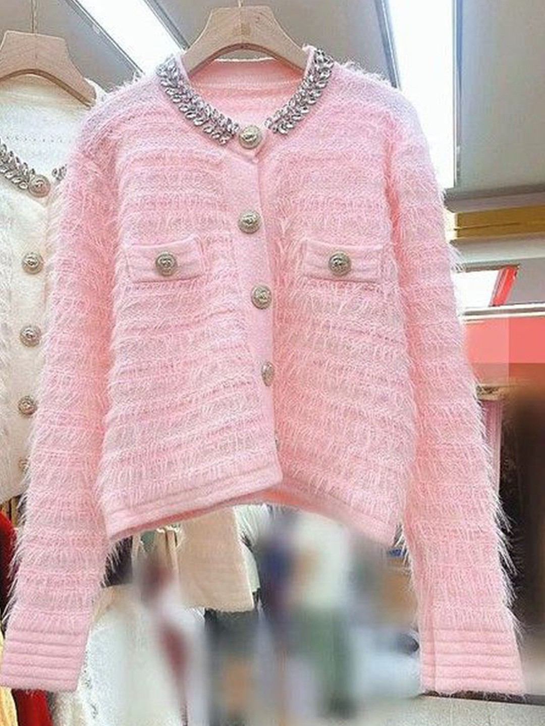

PANKH Women Woollen Pullover, Pink