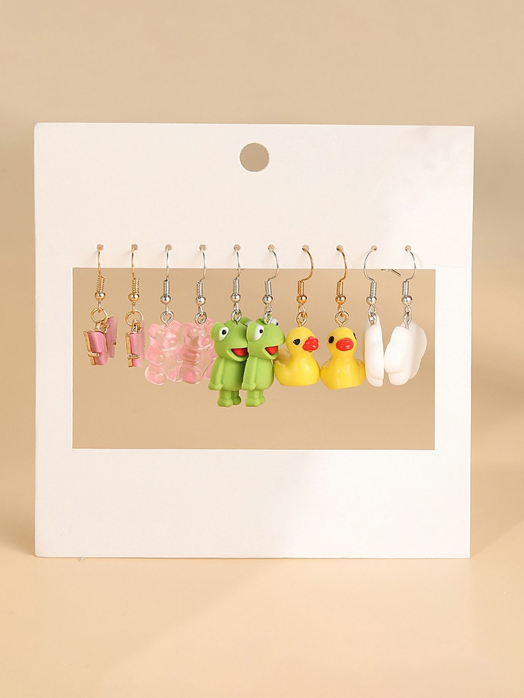 

LULU & SKY Contemporary Studs Earrings, Multi