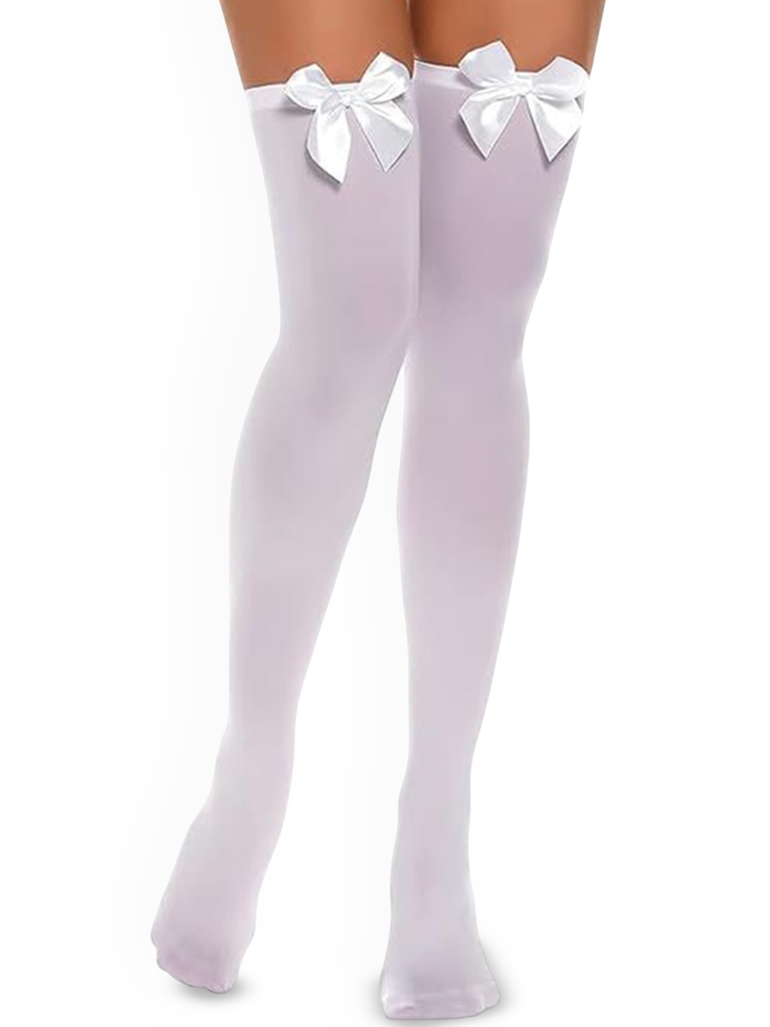 

BRACHY High Waist Pantyhose Bow Stockings, White