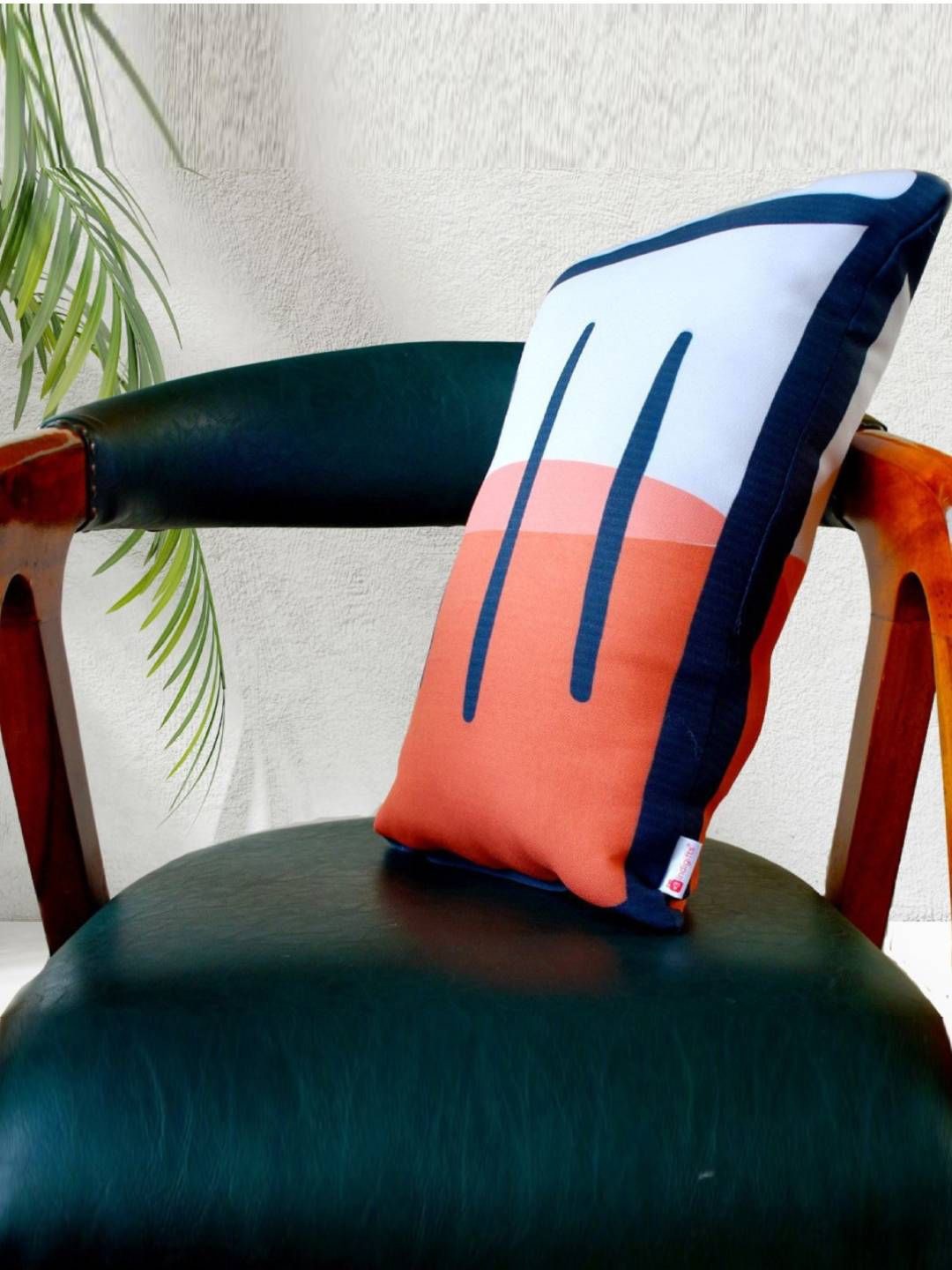 

Indigifts Red Chay Shape Cushion