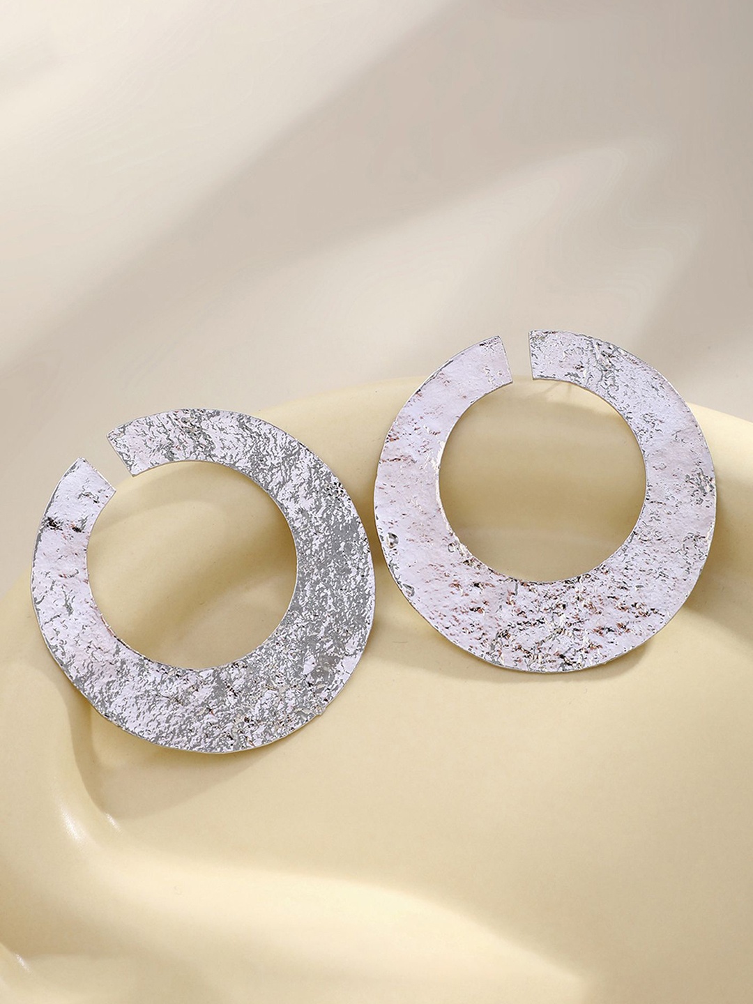

LULU & SKY Contemporary Hoop Earrings, White