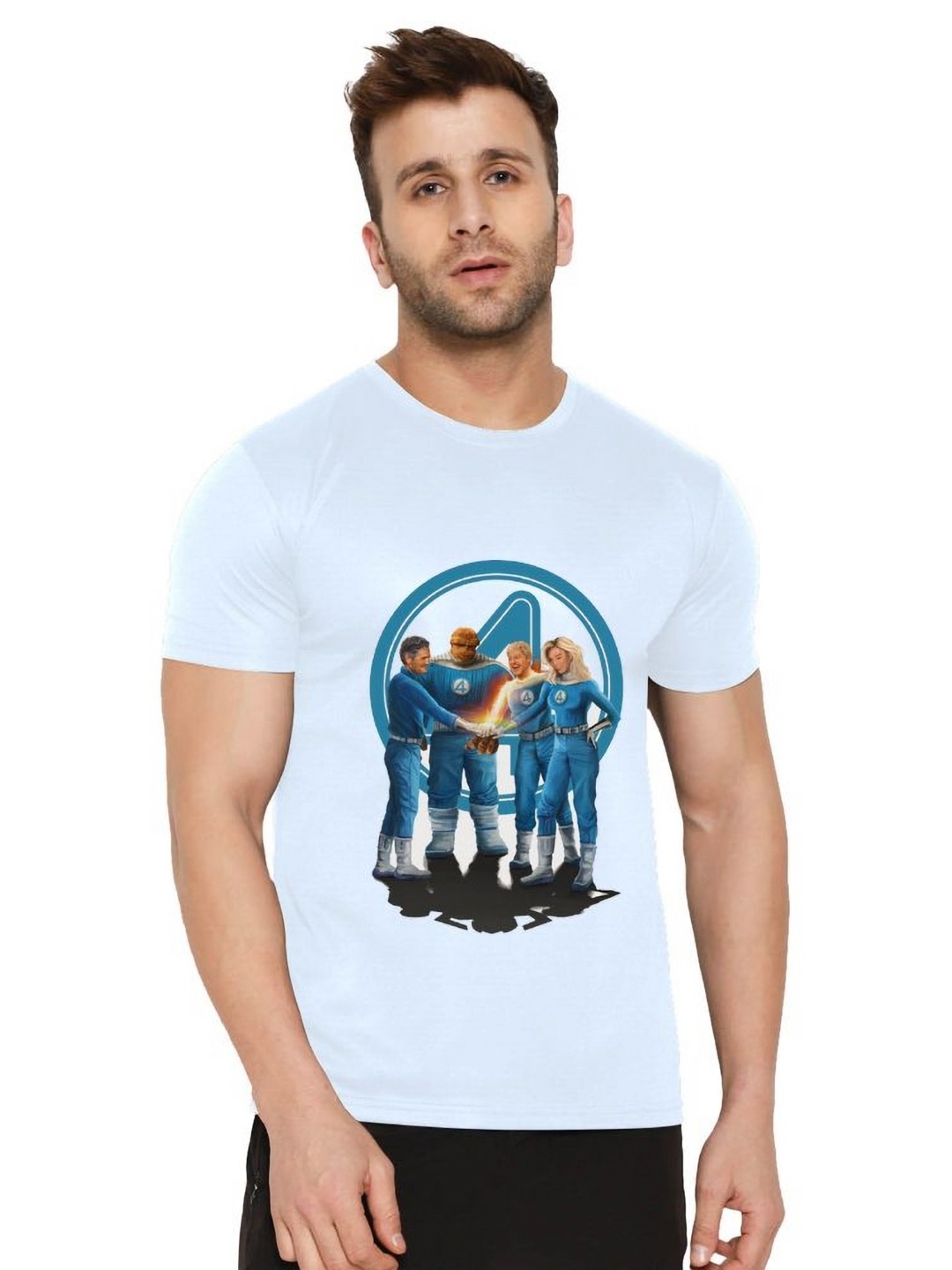 

SHUBHAM DESIGNER GALLERY Men Printed Pockets T-shirt, White