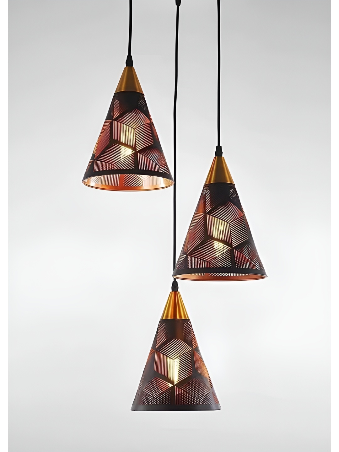 

GAUVIK Black & Brown Printed Ceiling Lamp