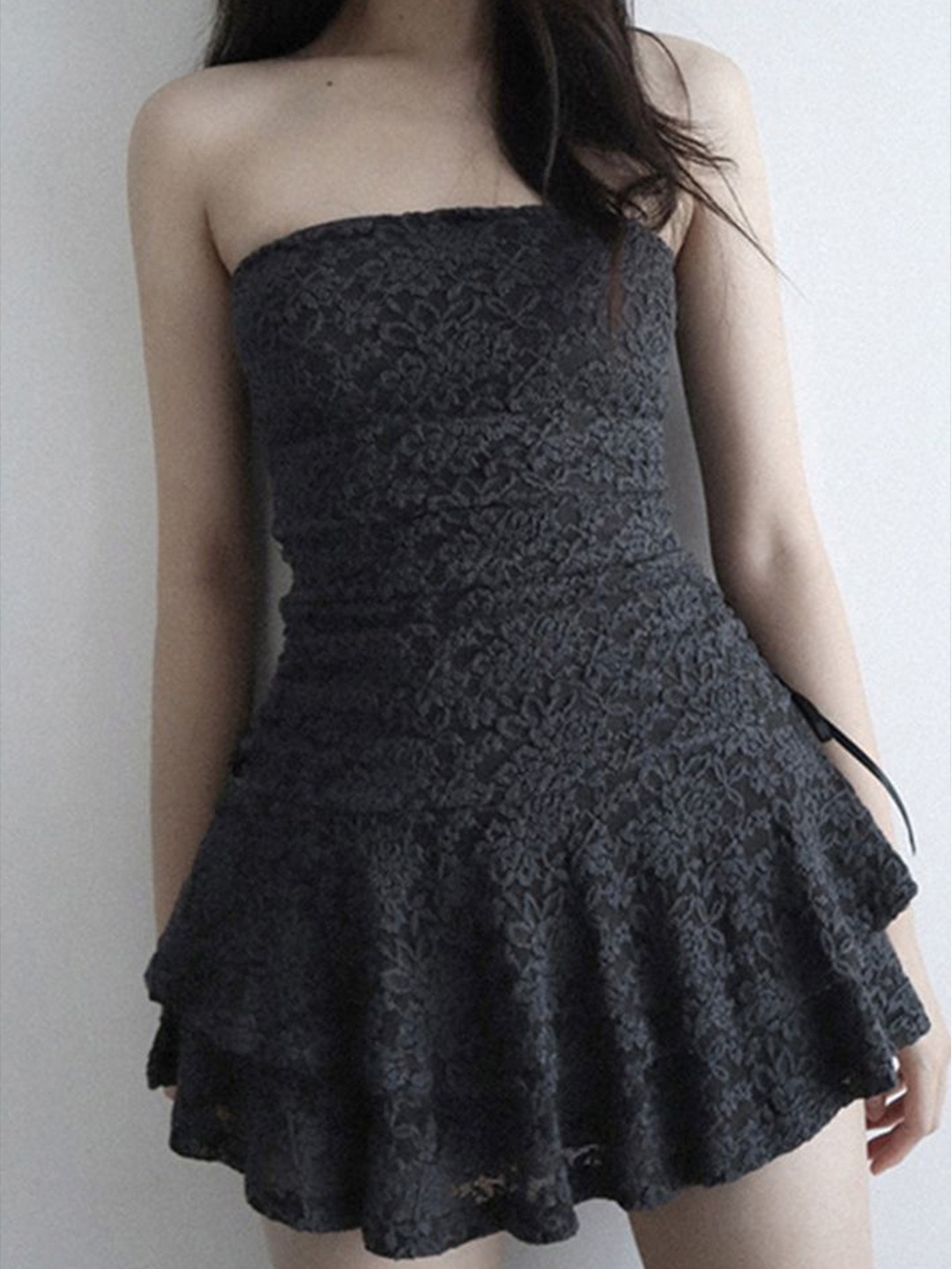 

LULU & SKY Fit & Flare Mini Dress, Black