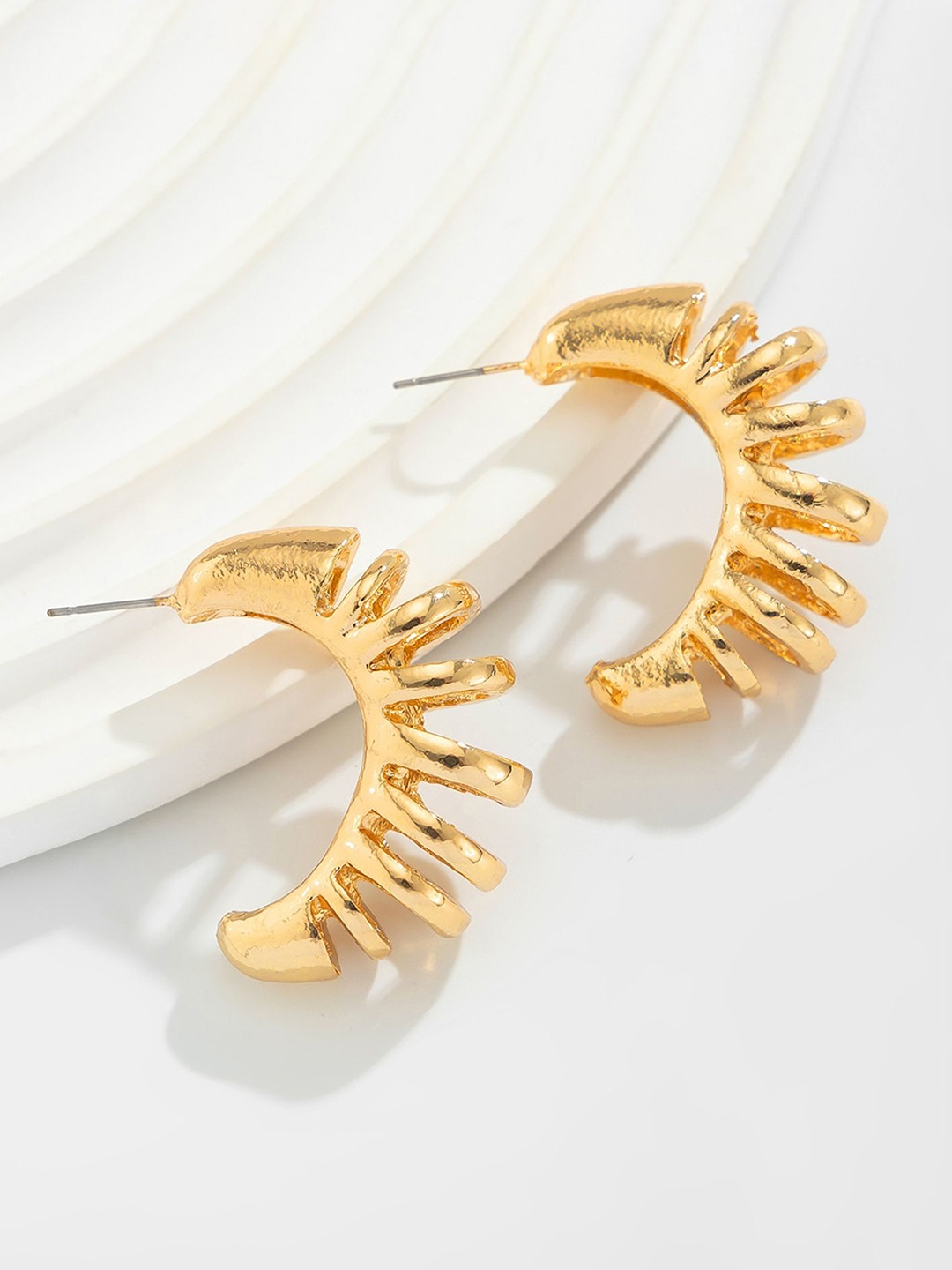 

LULU & SKY Contemporary Studs Earrings, Gold