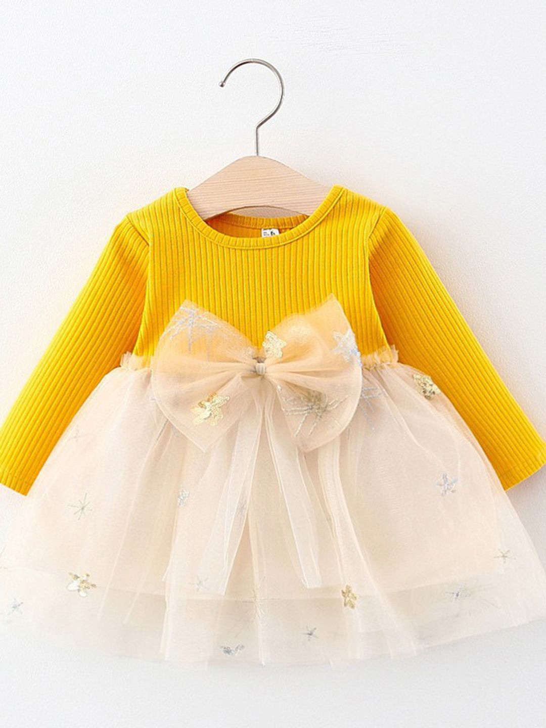 

YK Fit & Flare Dress, Yellow