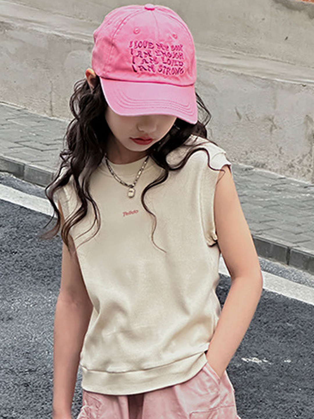 

LULU & SKY Cotton Top, Beige