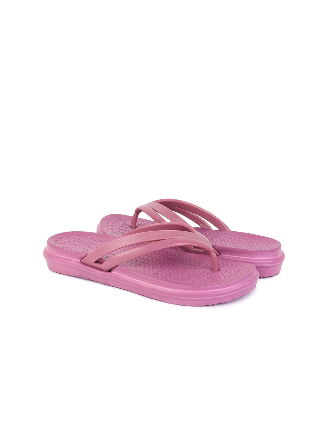 

PENNEN Women Printed Open Toe Flats, Peach