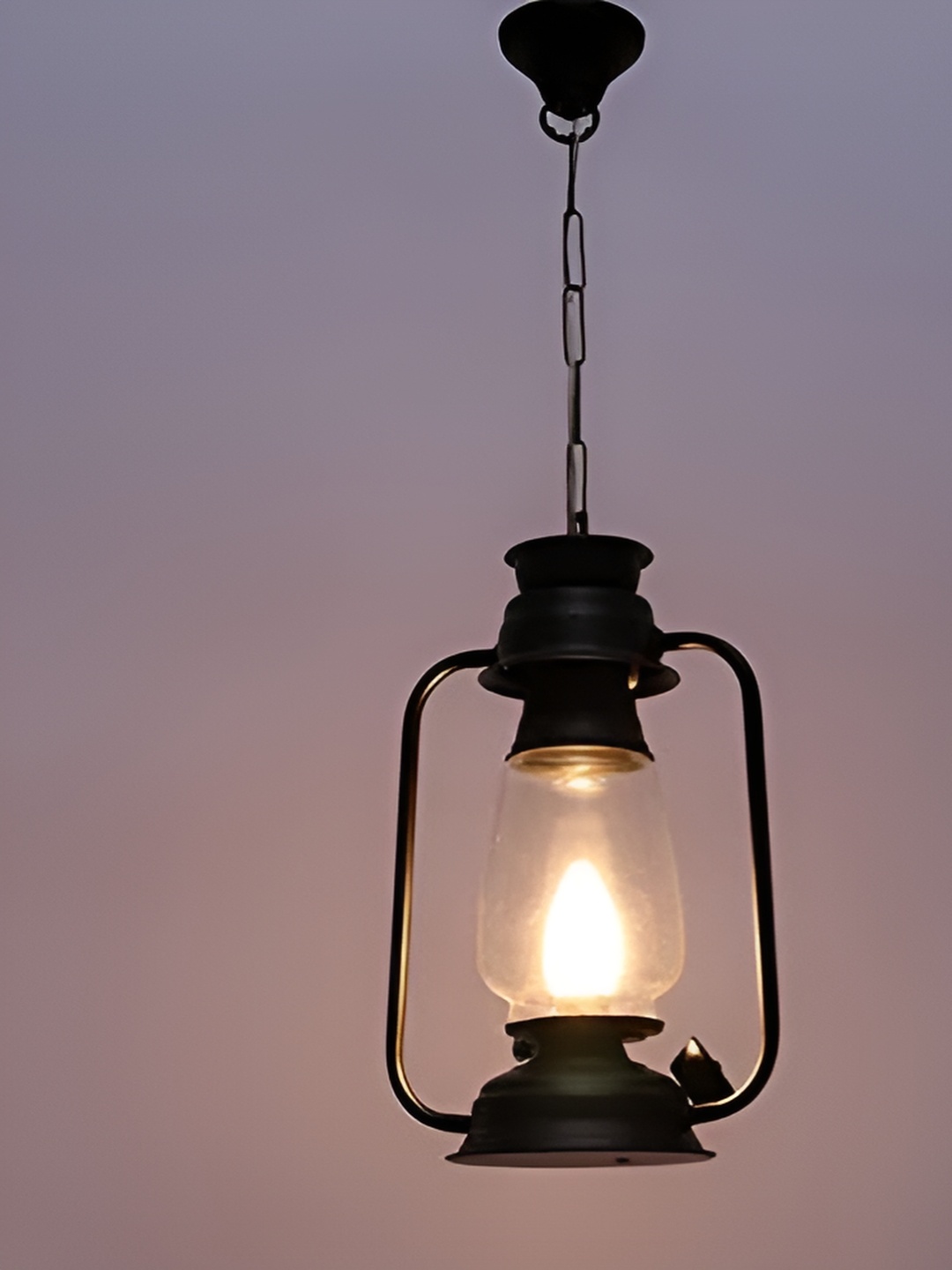 

GAUVIK Black Glass Ceiling Lamp