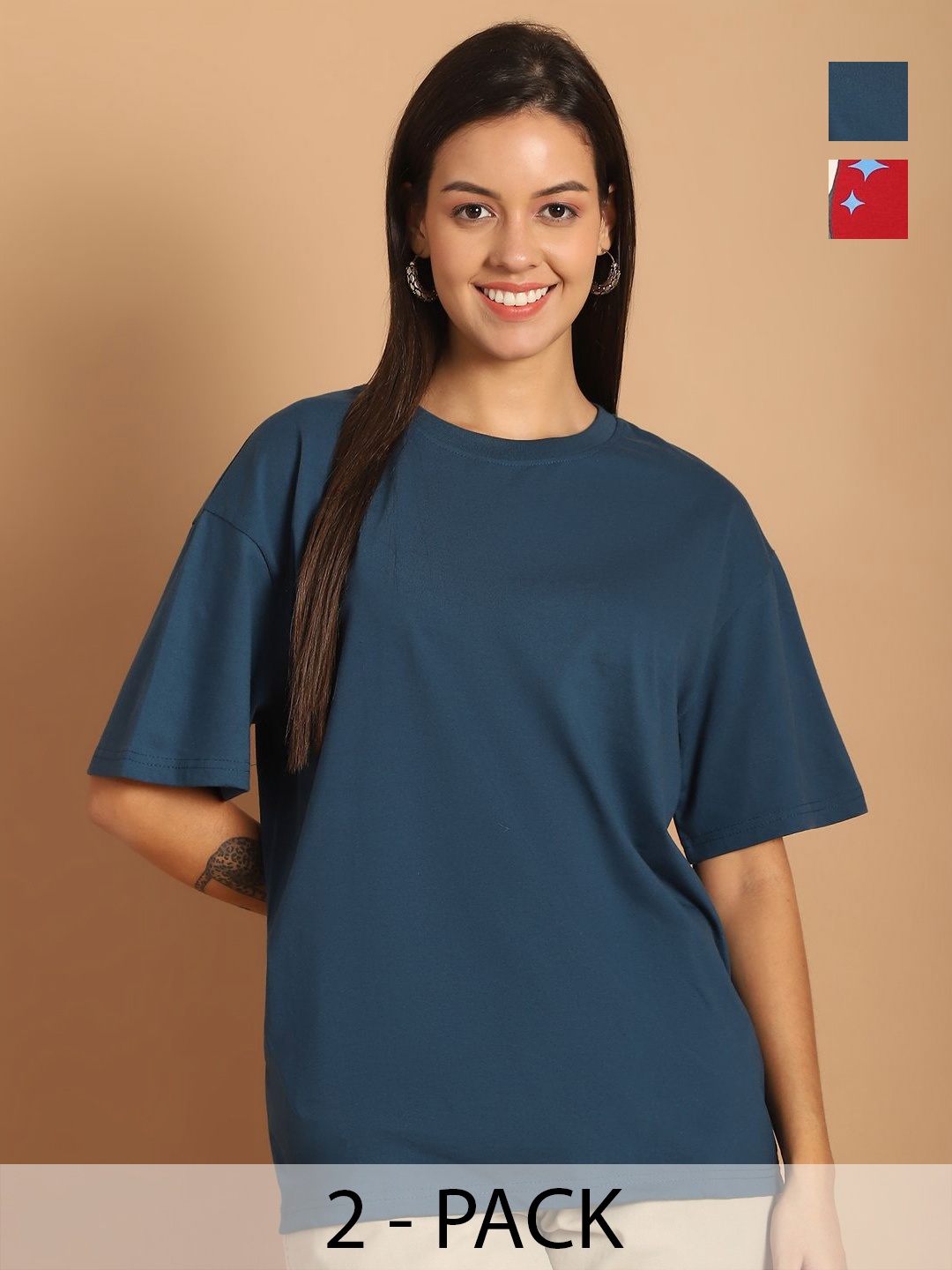 

Dreambe Women Printed T-shirt, Multi