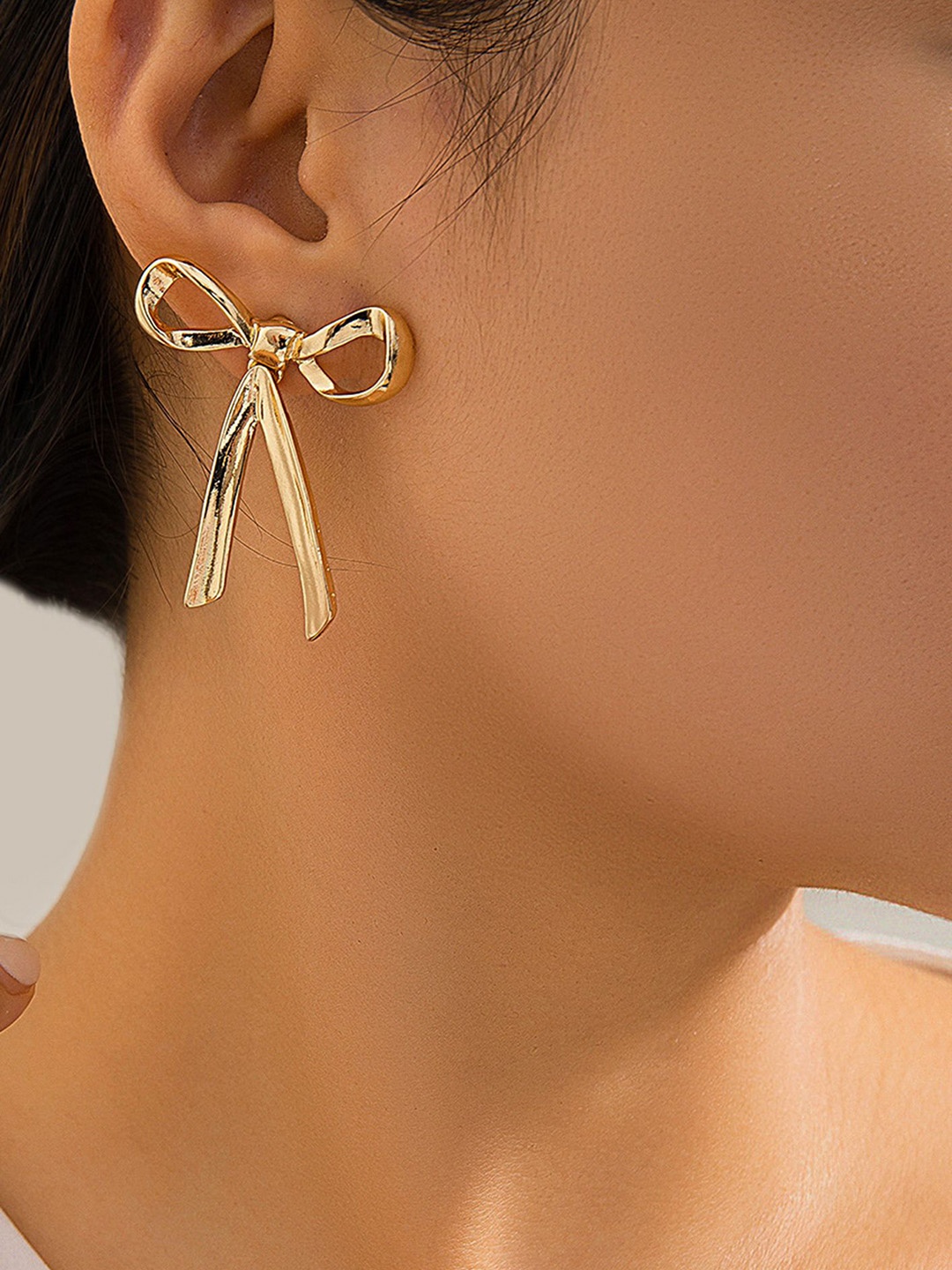 

LULU & SKY Contemporary Studs Earrings, Gold