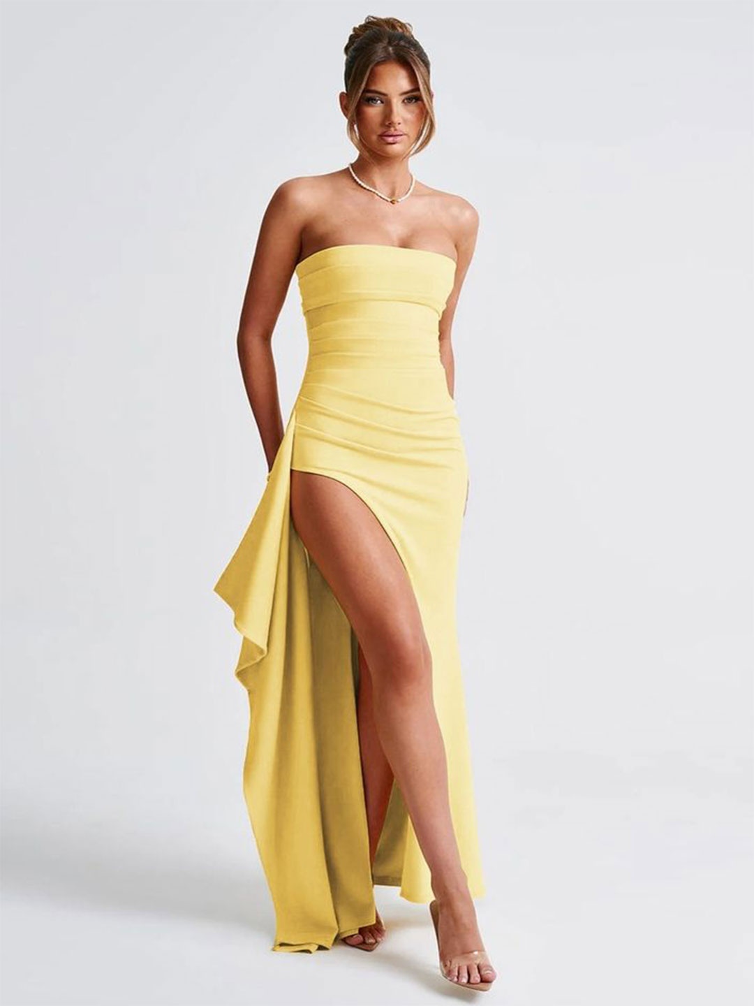 

LULU & SKY Maxi Dress, Yellow