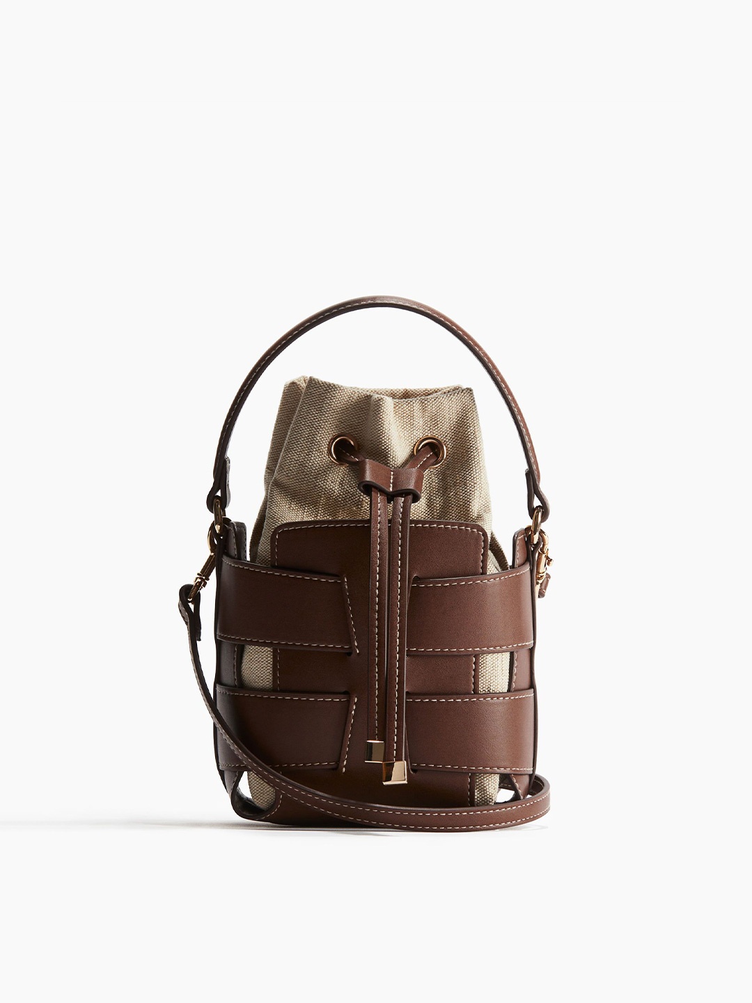 

H&M Crossbody Bucket Bag, Brown