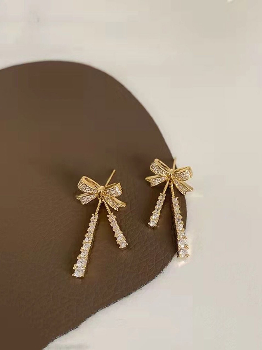 

Celestique Contemporary Drop Earrings, Gold