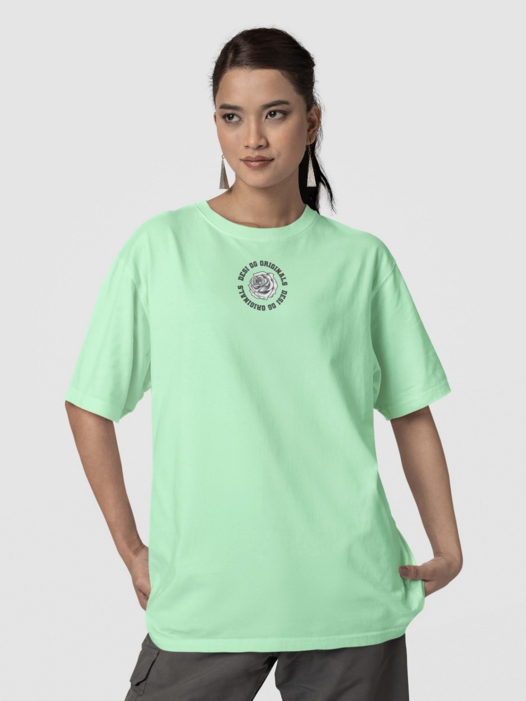 

Desi OG Women Printed T-shirt, Sea green