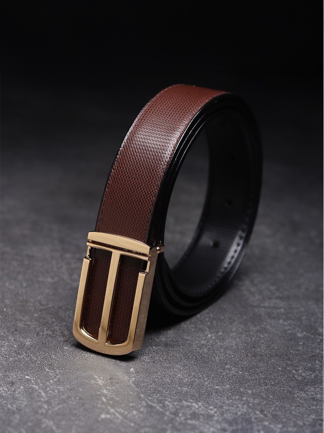 

Killer Men Textured Reversible Formal Belt, Brown