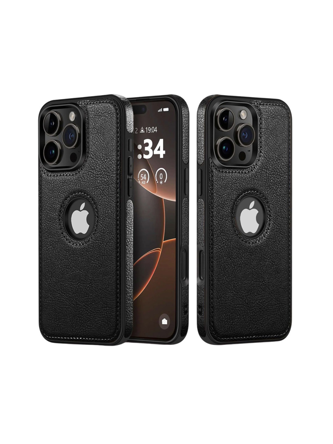 

LIRAMARK Solid Printed iPhone 16 Pro Max Back Case Mobile Accessories, Black