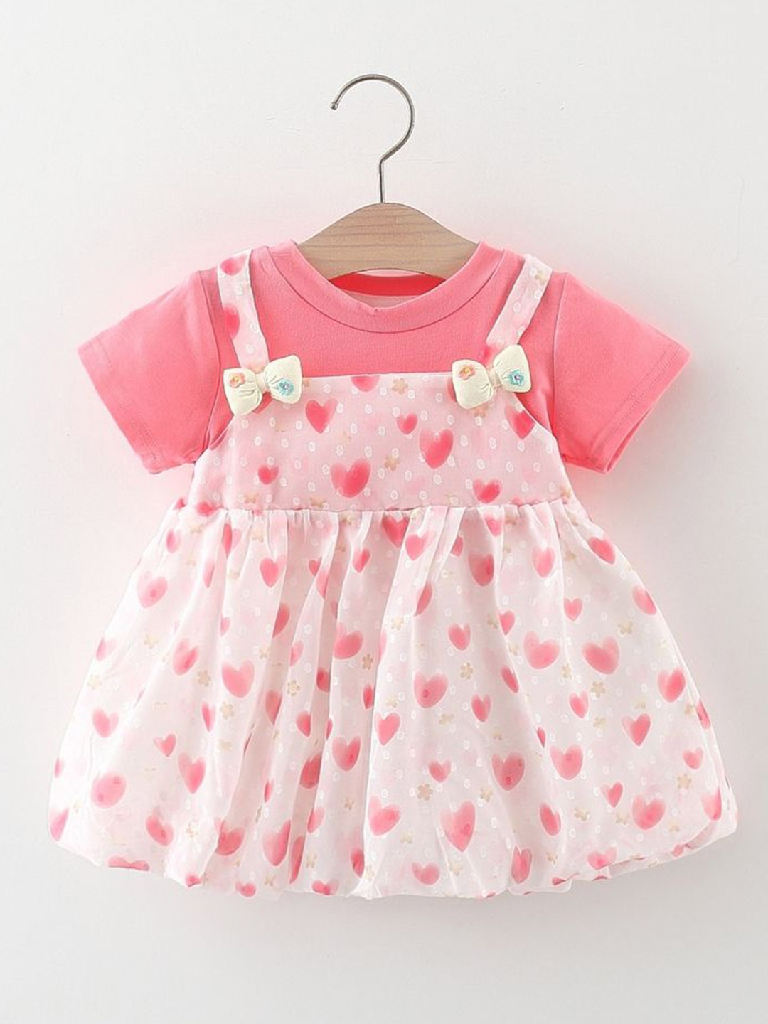 

LULU & SKY Print Fit & Flare Dress, Pink