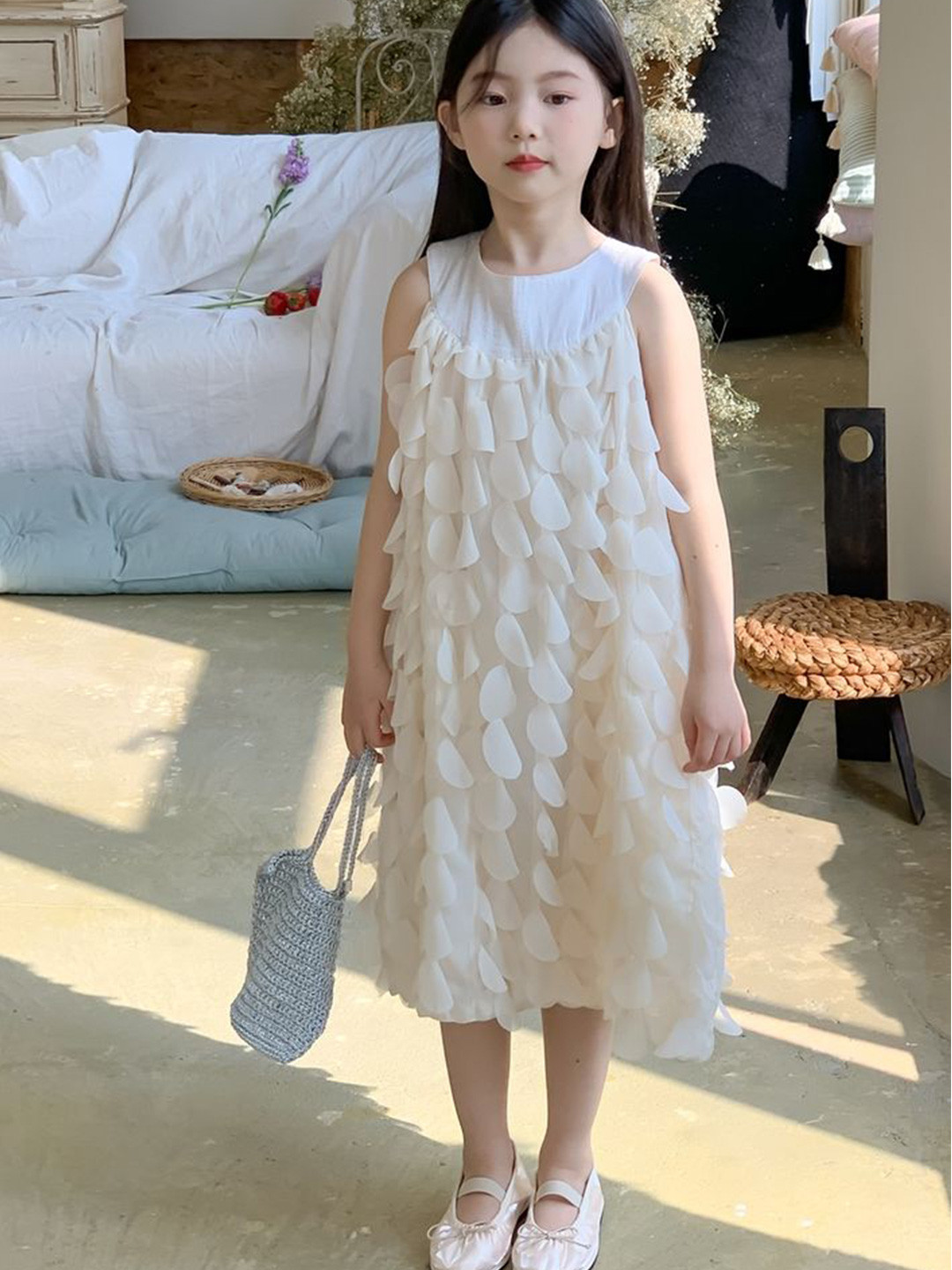 

LULU & SKY A-Line Dress, White