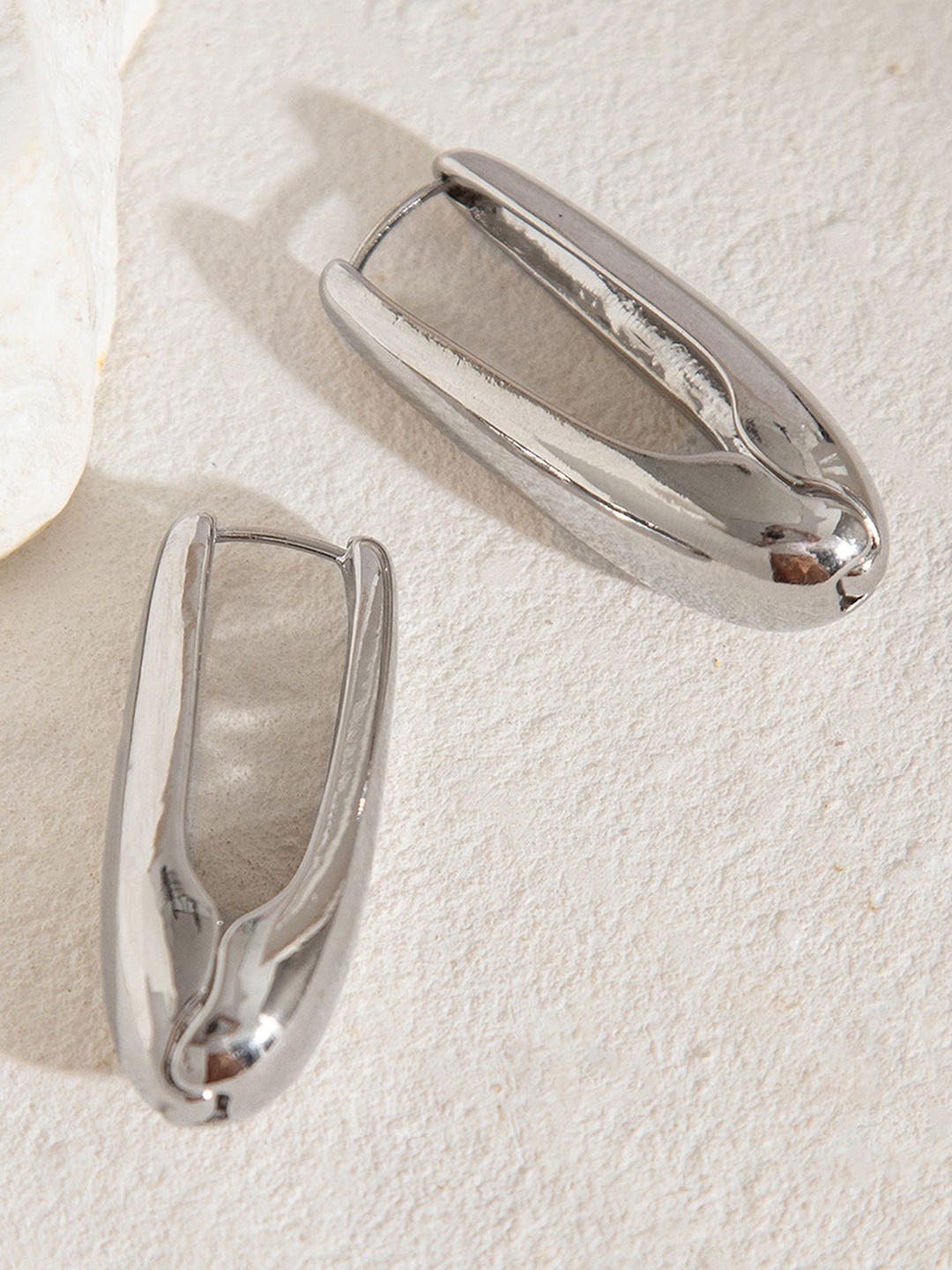 

LULU & SKY Contemporary Studs Earrings, White
