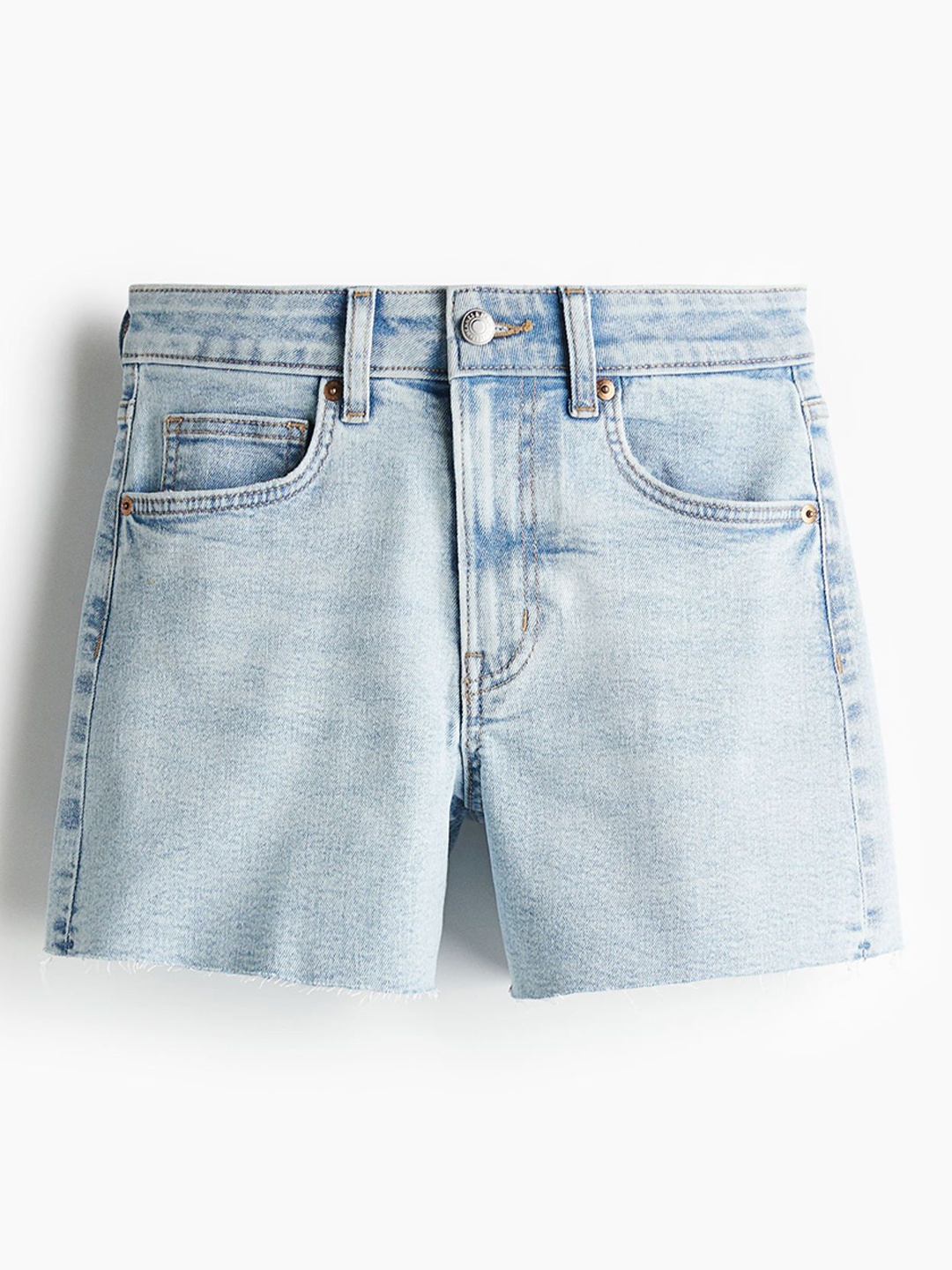 

H&M Skinny High Denim Shorts, Blue