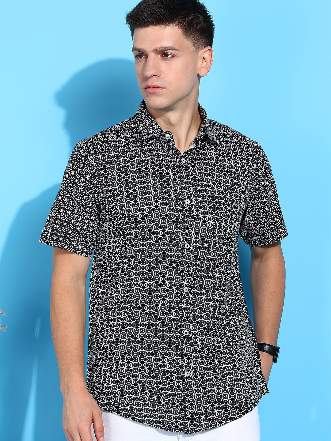 

Moda Rapido Men Classic Opaque Checked Casual Shirt, Multi