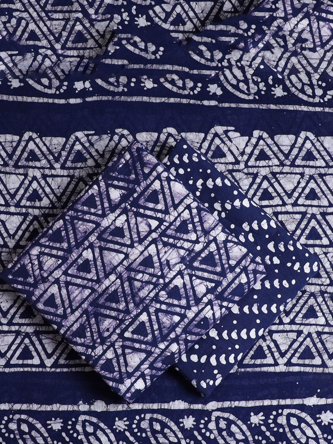 

iTokri Pure Cotton Unstitched Dress Material, Purple