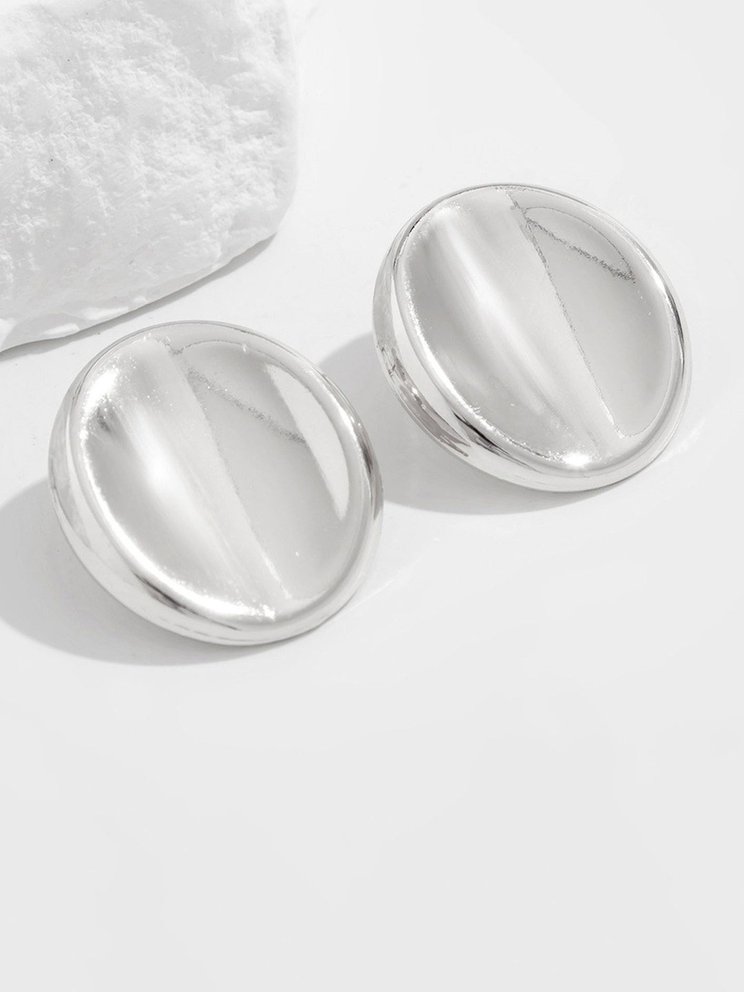 

LULU & SKY Contemporary Hoop Earrings, White