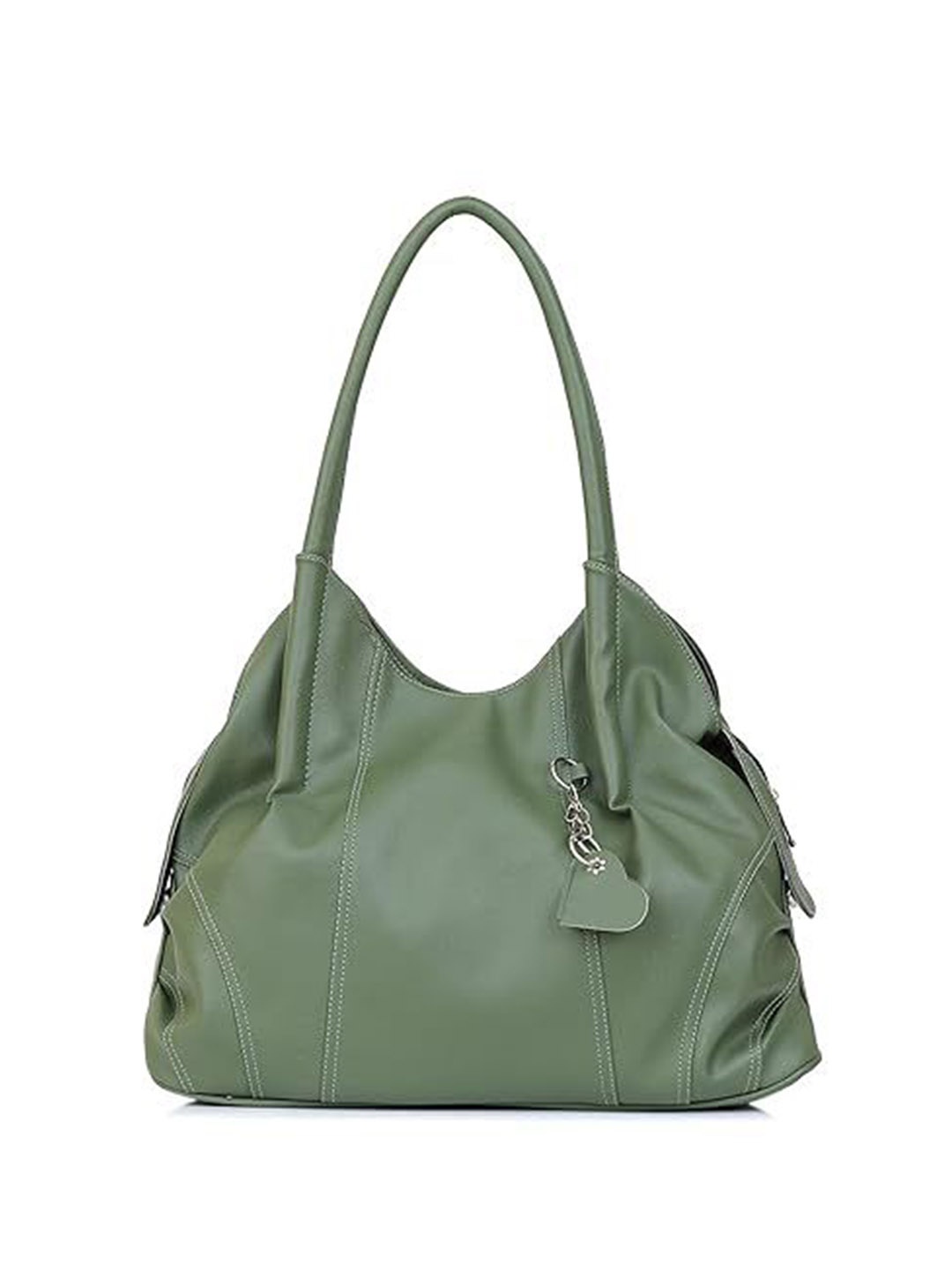 

Golden Feather Art & Craft Structured Shoulder Bag, Green