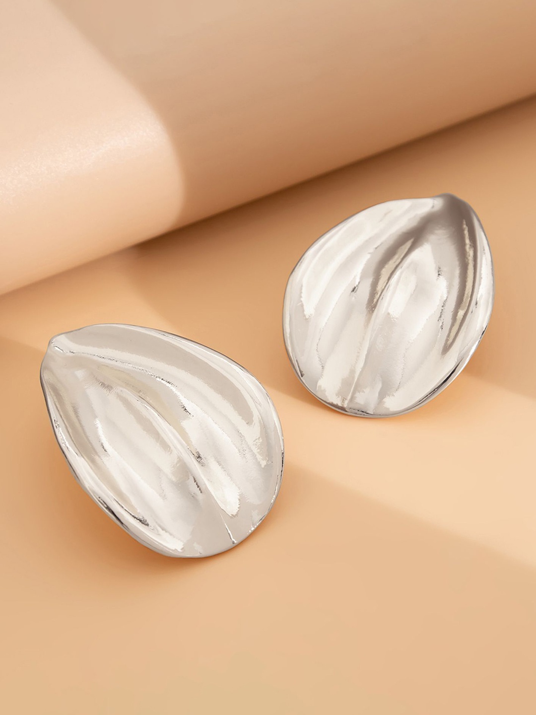 

LULU & SKY Contemporary Studs Earrings, Silver