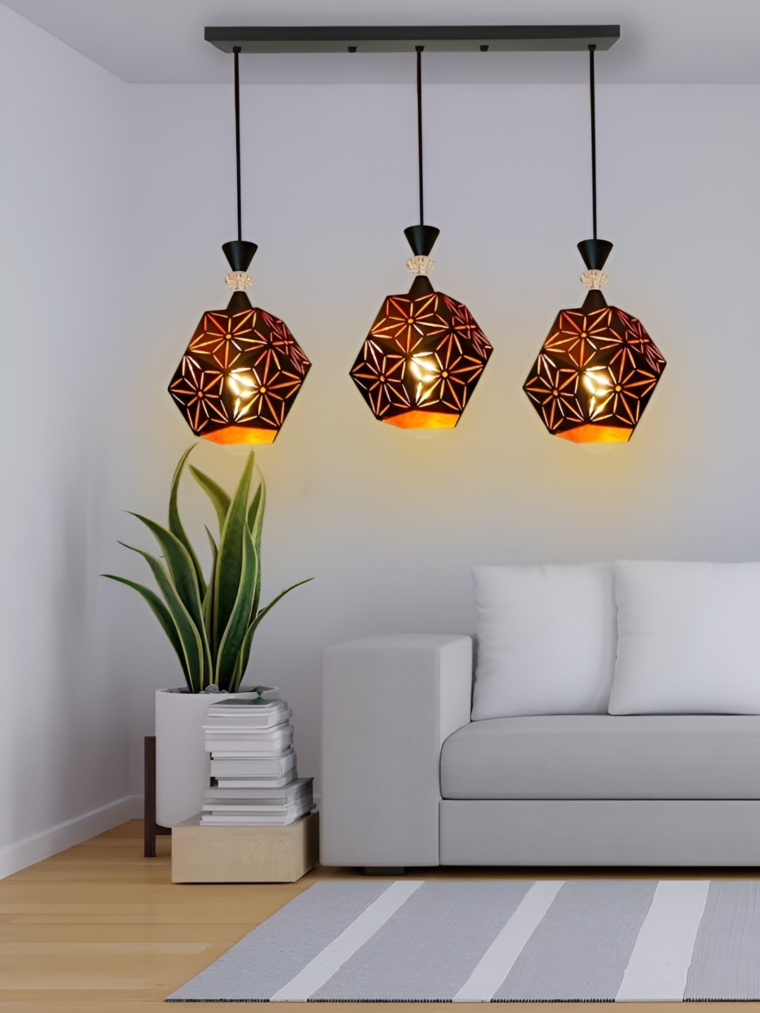 

GAUVIK Black Printed Ceiling Lamp