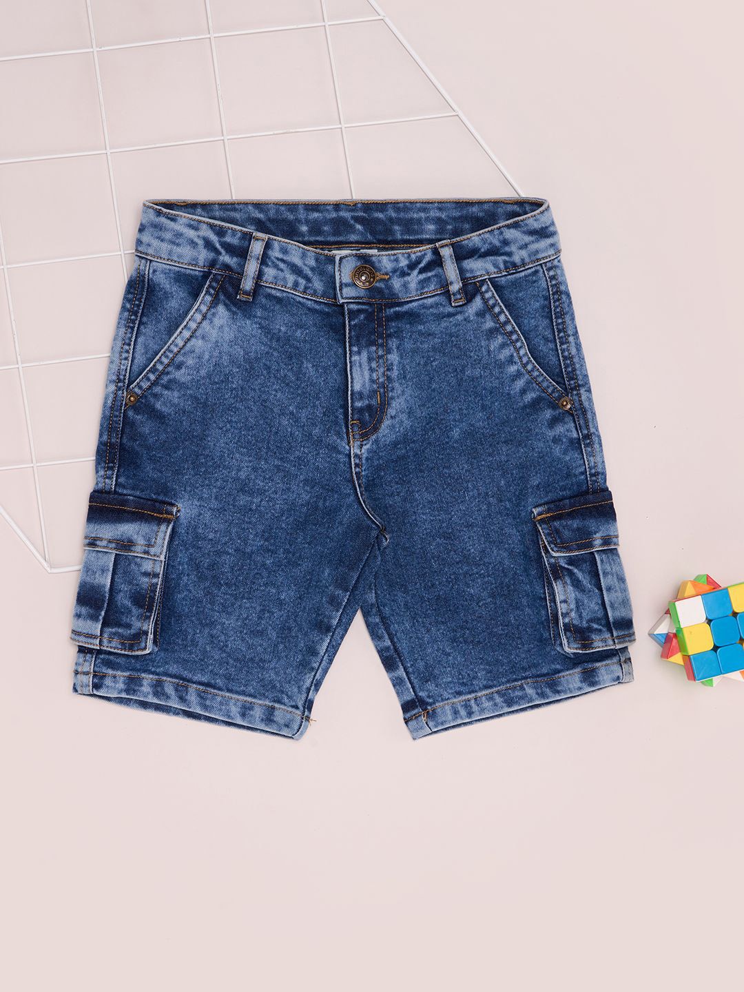

Pantaloons Junior Boys Denim Shorts, Blue