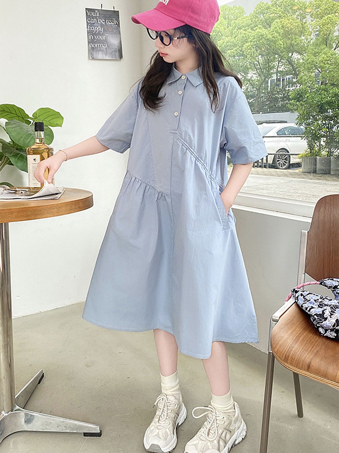 

LULU & SKY Shirt Dress, Blue