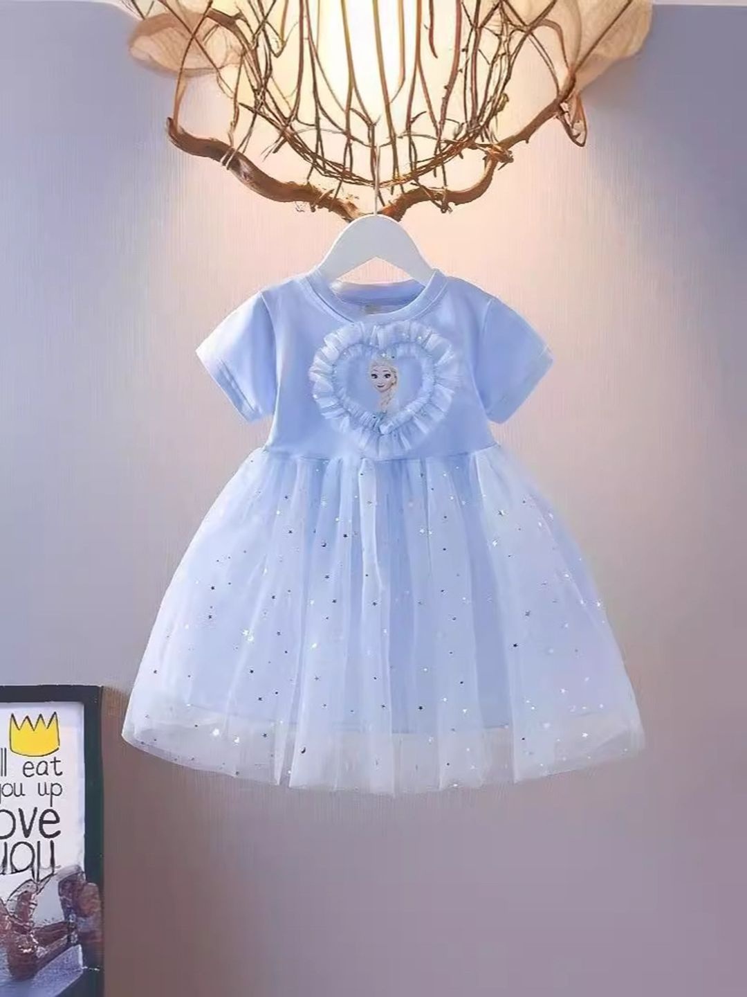 

YK Fit & Flare Dress, Blue