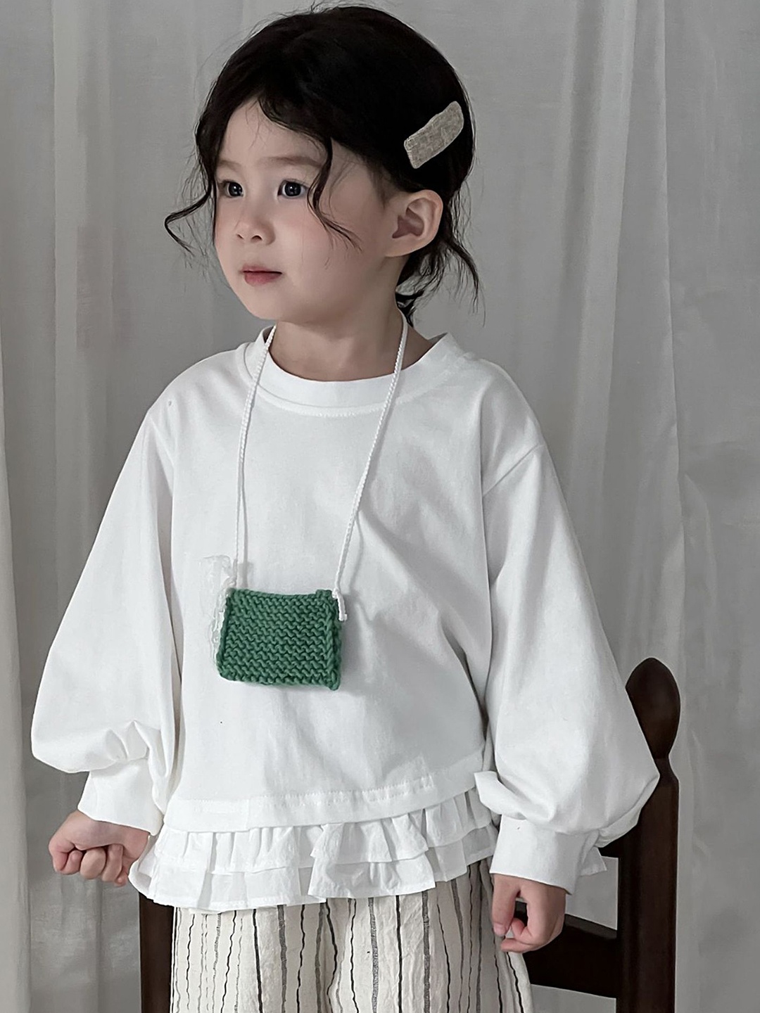 

LULU & SKY Cotton Top, White