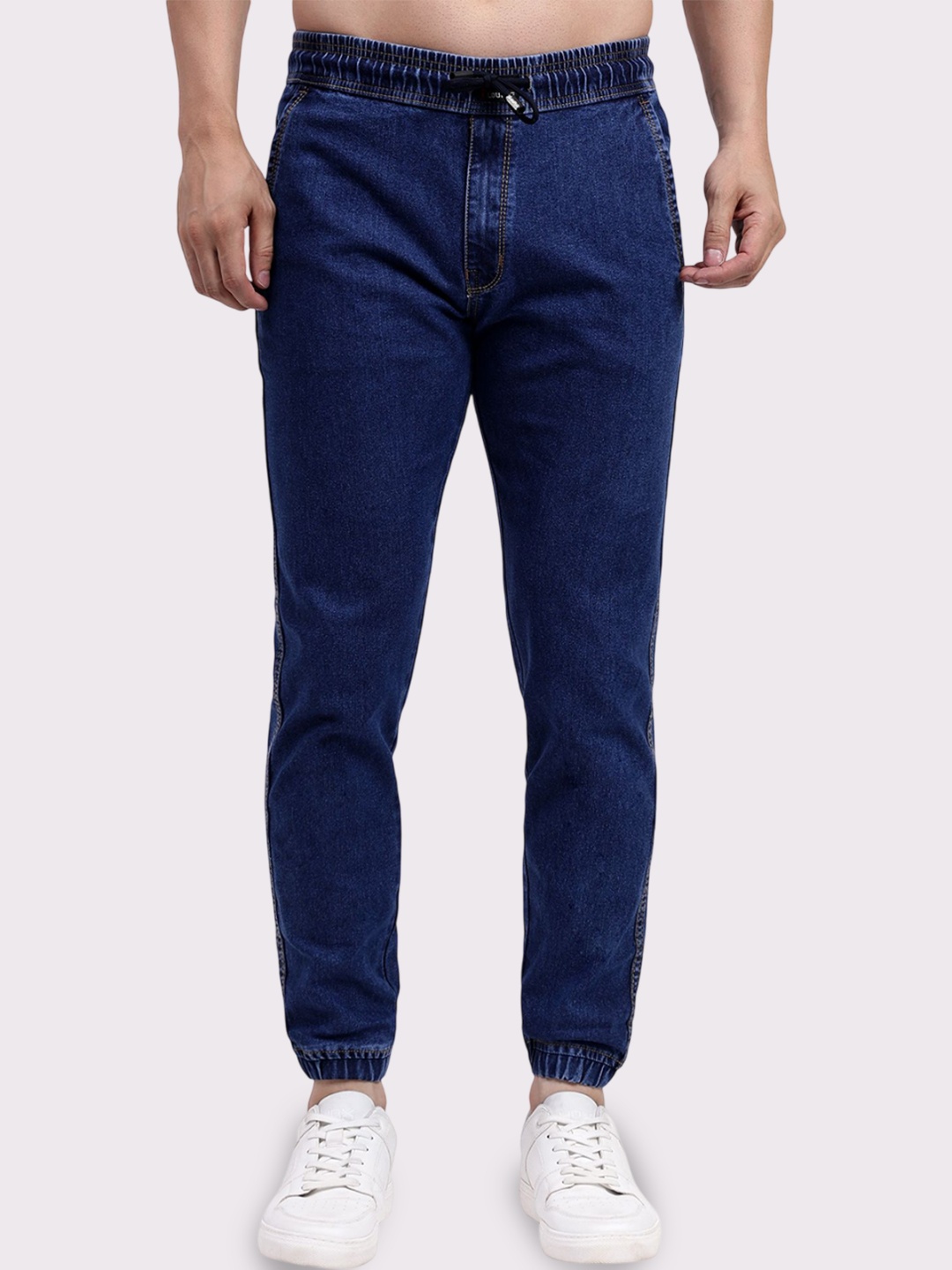 

Plounge Men Jogger Stretchable Jeans, Blue