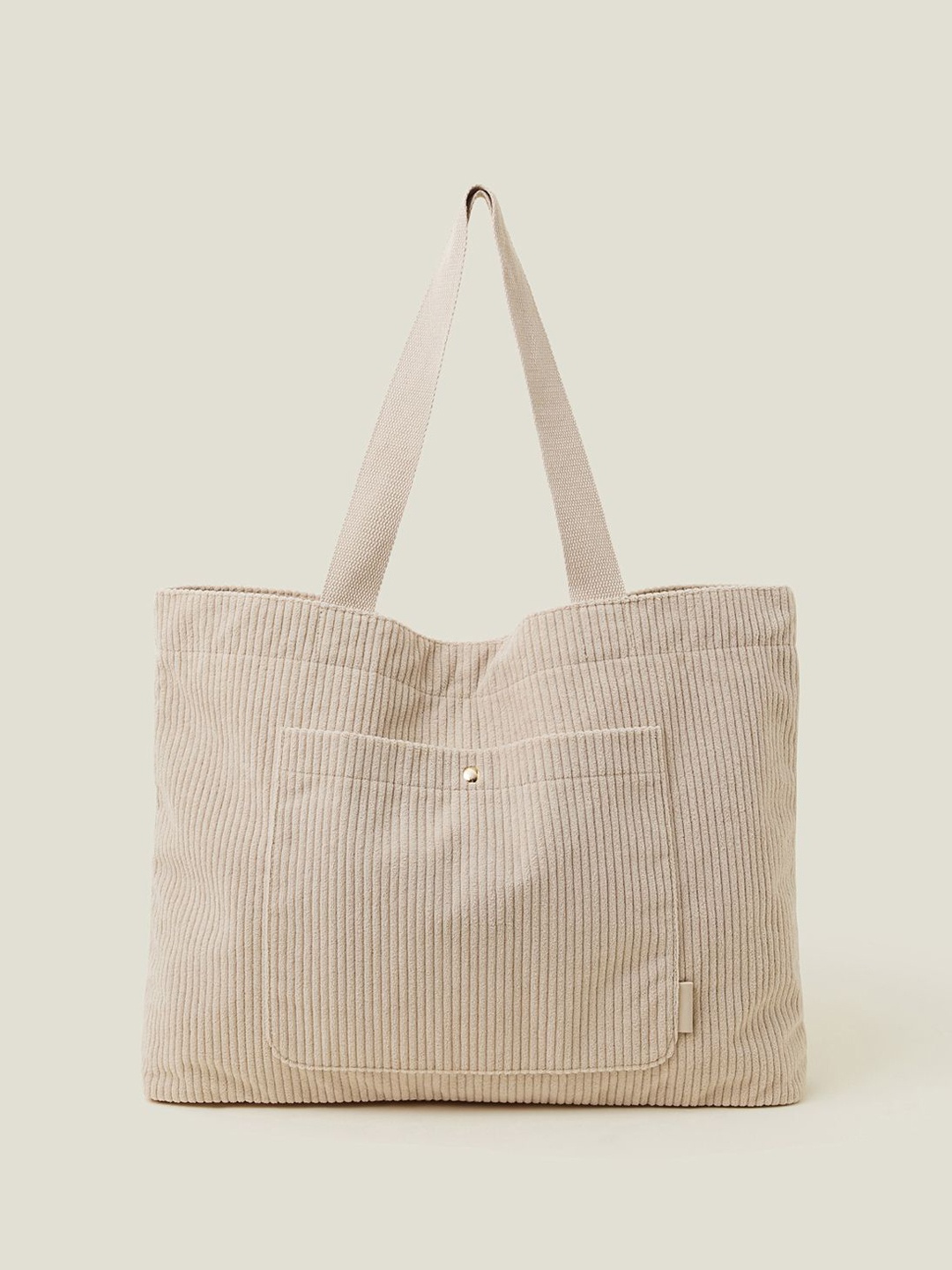 

Accessorize Animal Textured Half Moon Tote Bag, Cream