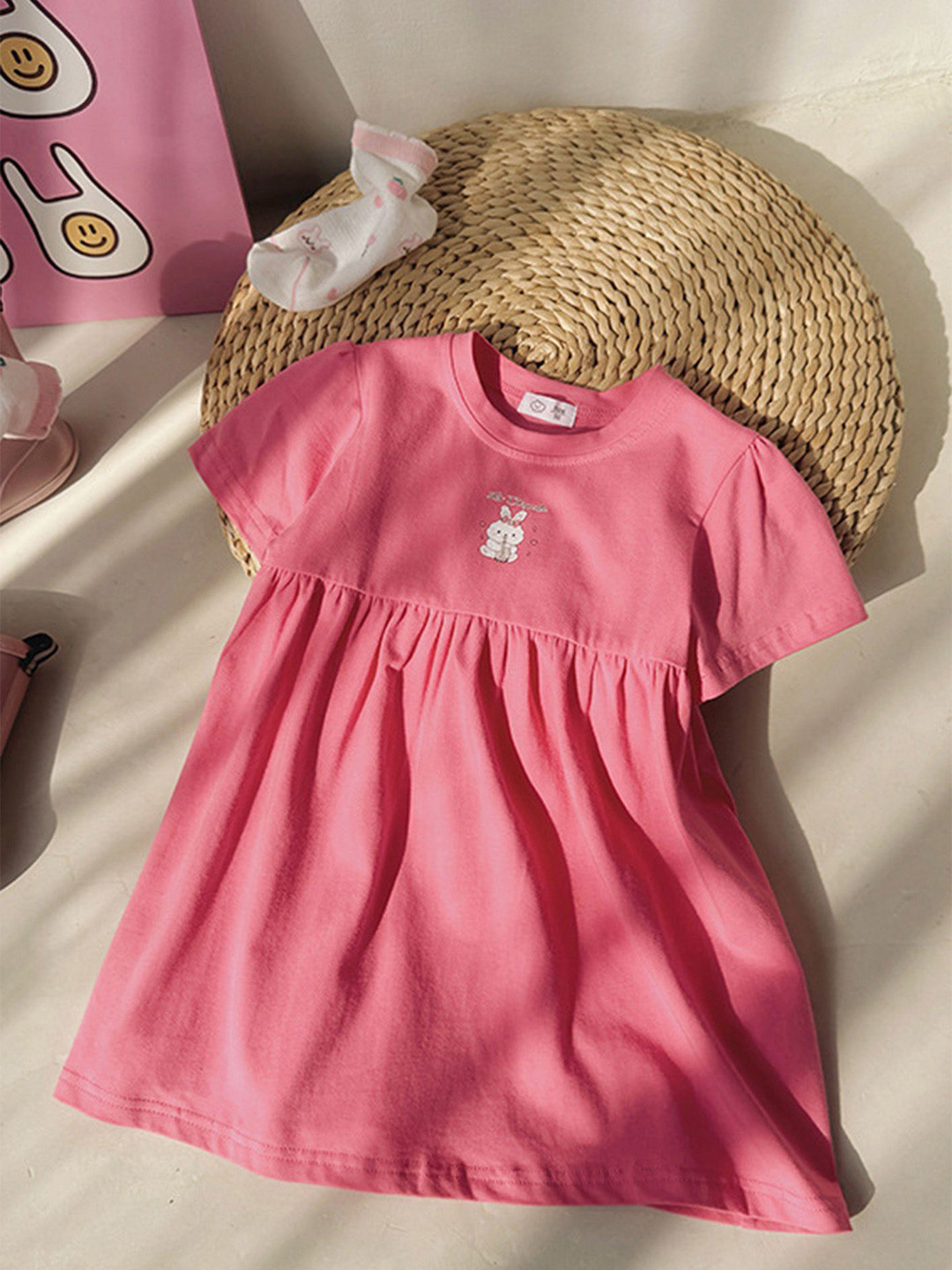 

LULU & SKY Fit & Flare Dress, Pink