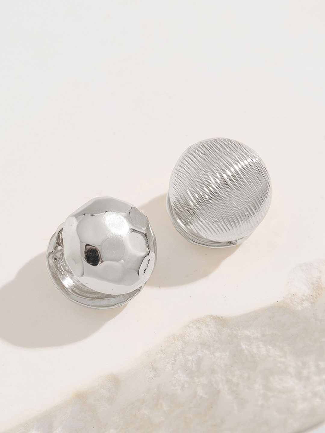 

LULU & SKY Contemporary Studs Earrings, White