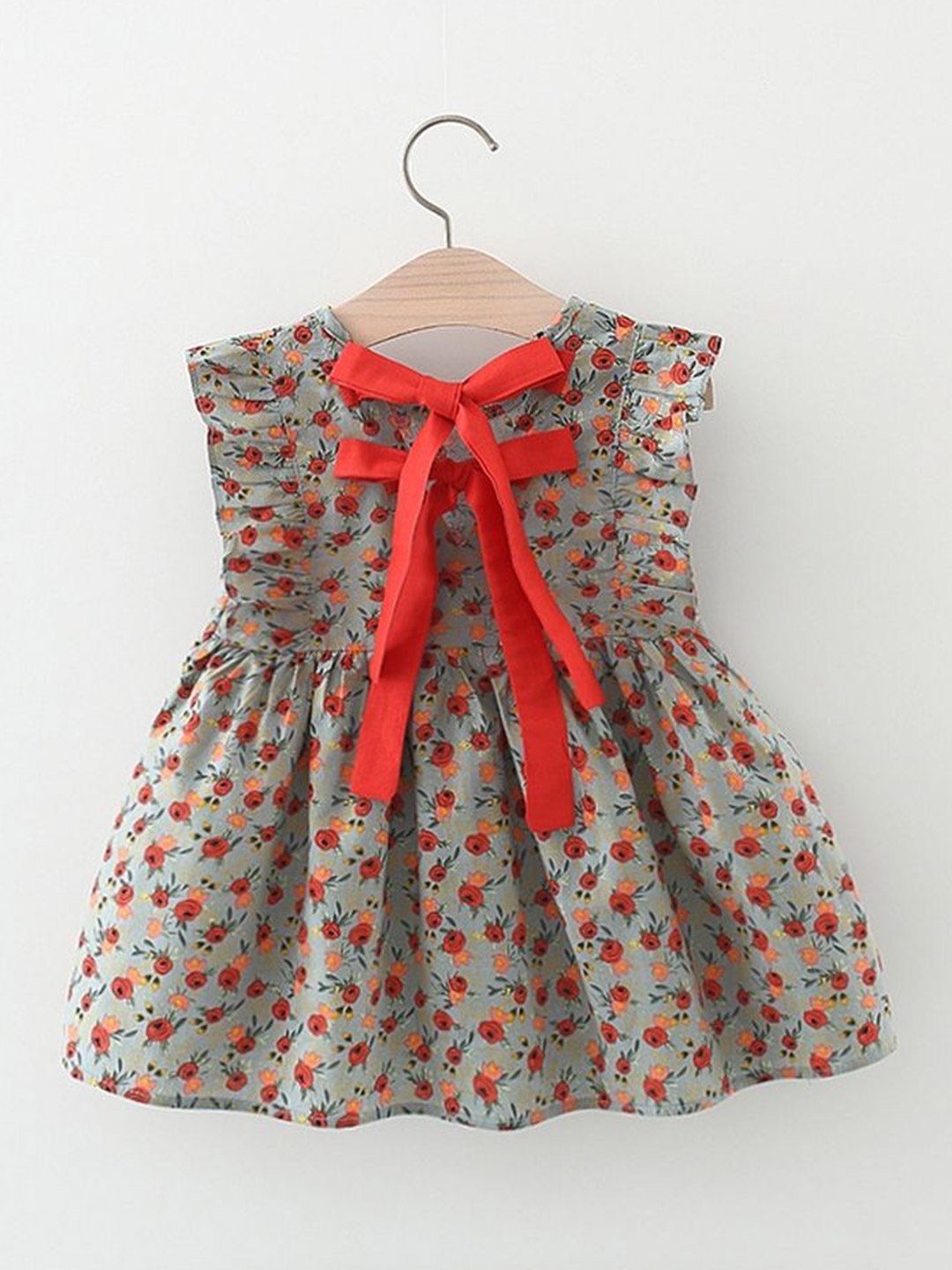 

LULU & SKY Floral Print Fit & Flare Dress, Green
