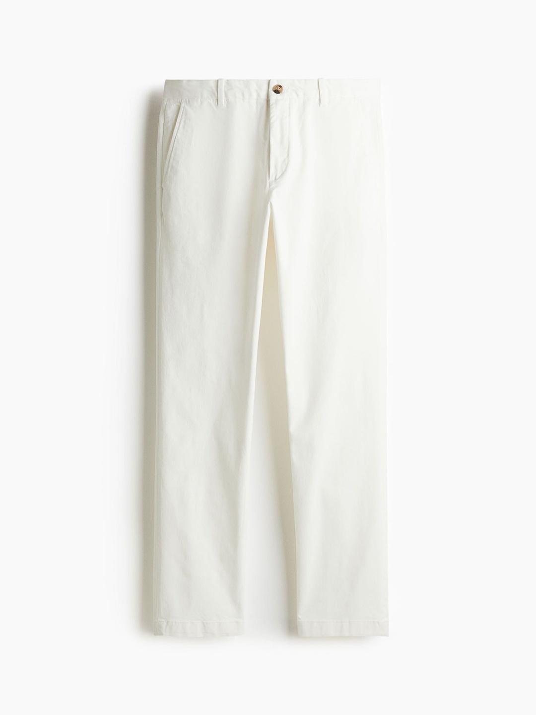 

H&M Slim Fit Cotton Chinos, White