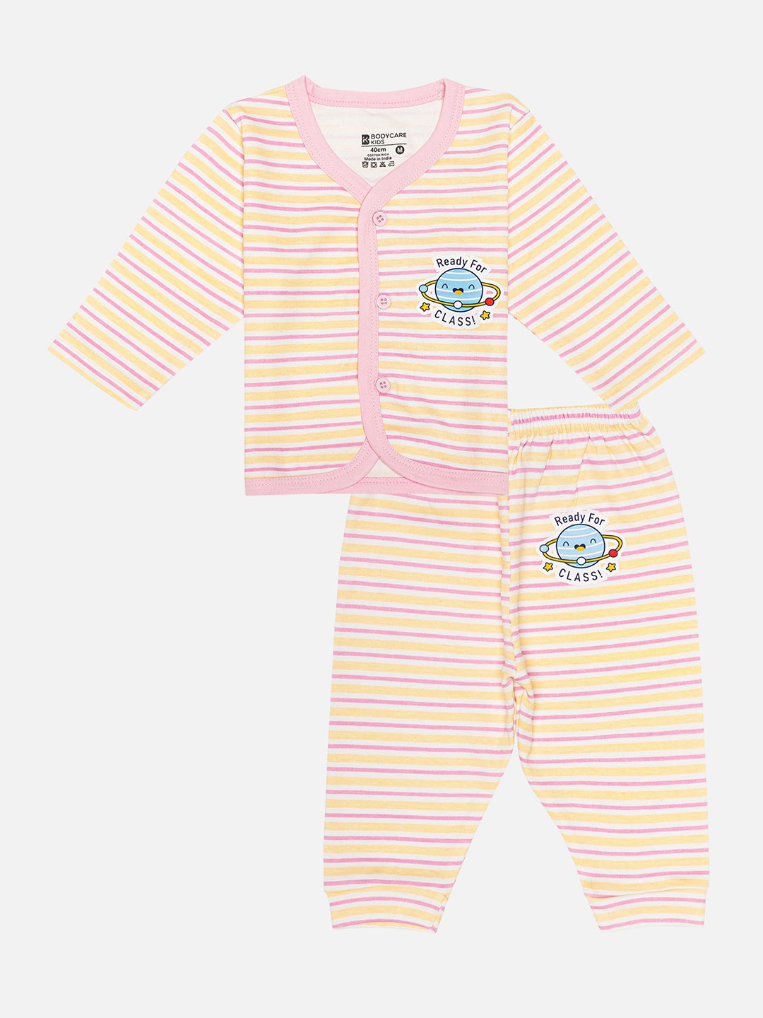 

Bodycare Kids Unisex Kids Striped Top, Pink