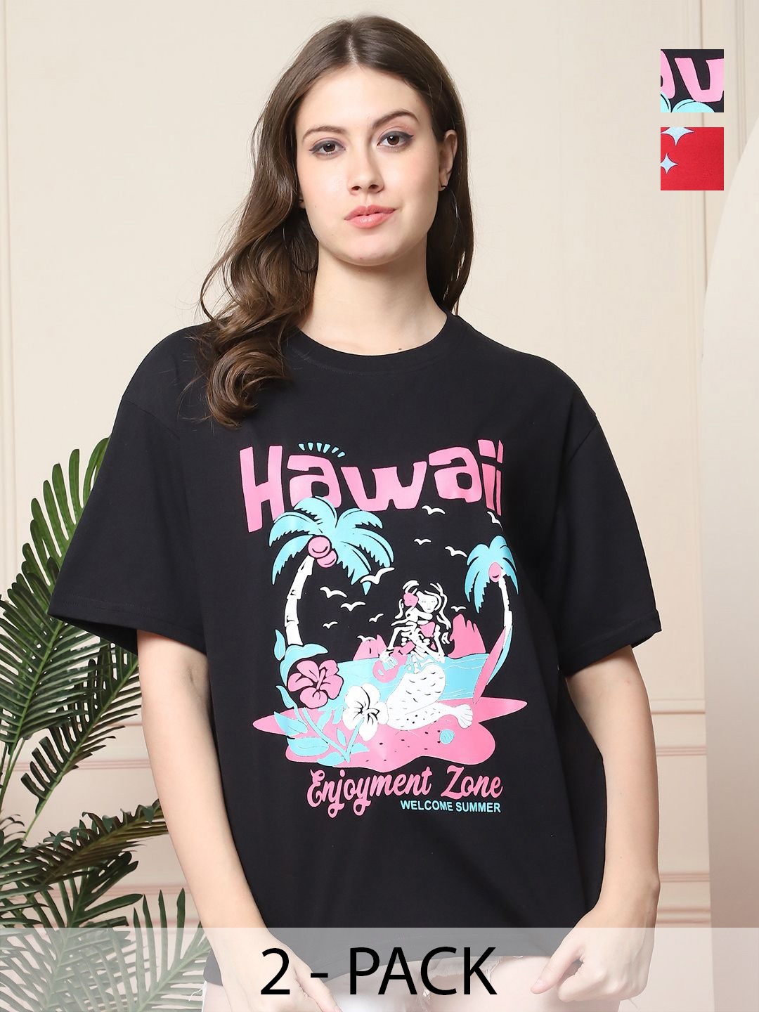 

Dreambe Women Printed T-shirt, Multi