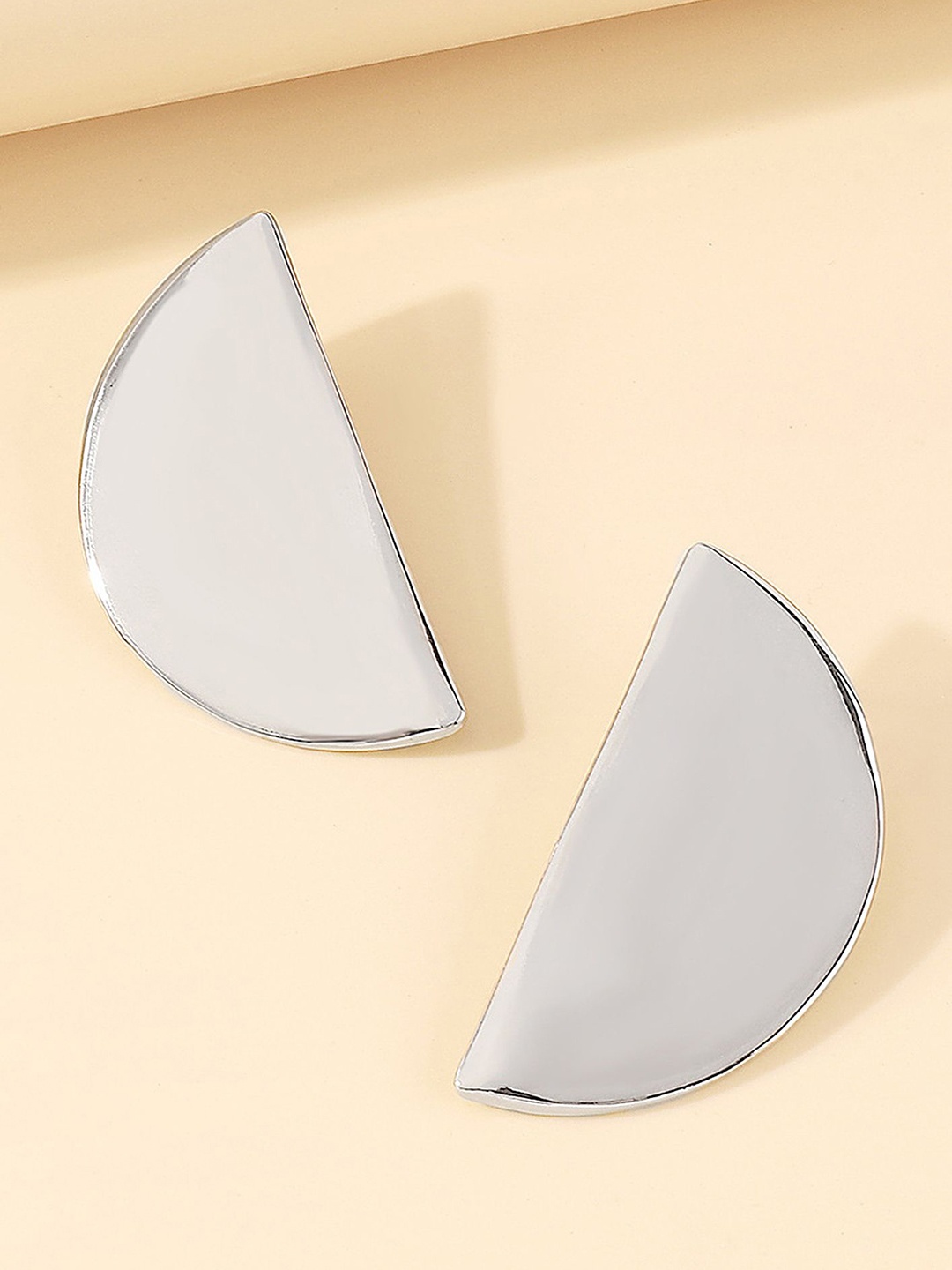 

LULU & SKY Contemporary Studs Earrings, Silver